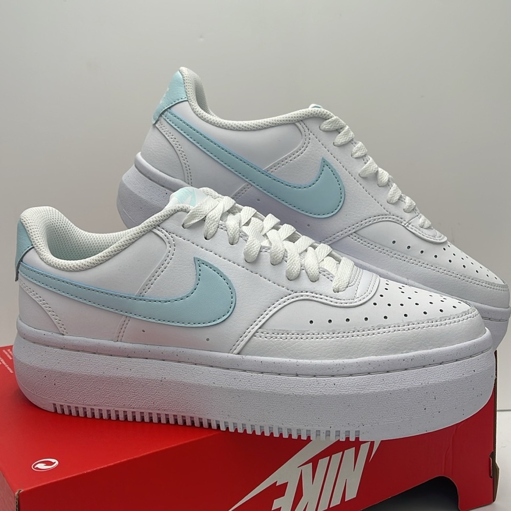 Nike Court Vision Alta
Women' Shoes
White/Glacier Blue
Style DZ5394-101 Platform - Picture 9 of 16